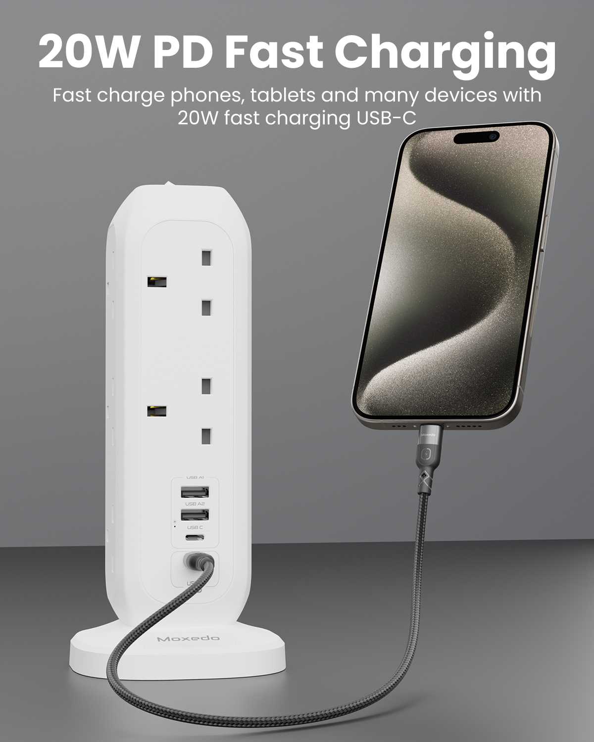 Smart-Hub Tower Power Strip