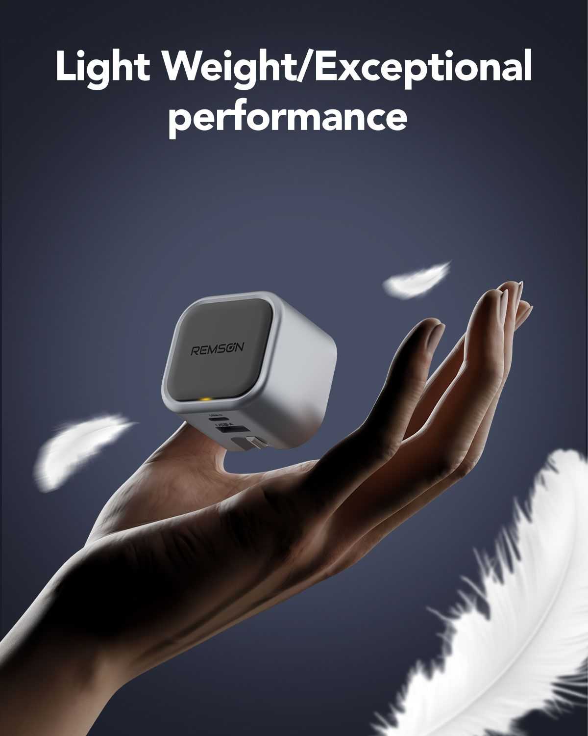 REMSON NEOPOWER 35W MINI GAN CHARGER & USB-C CABLE