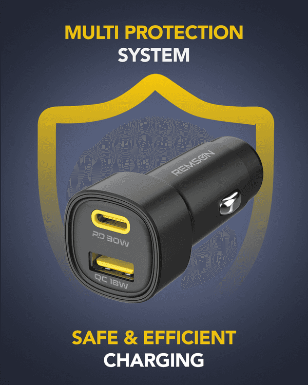 48W NEOPOWER POWER DELIVERY CAR CHARGER WITH TYPE-C CABLE