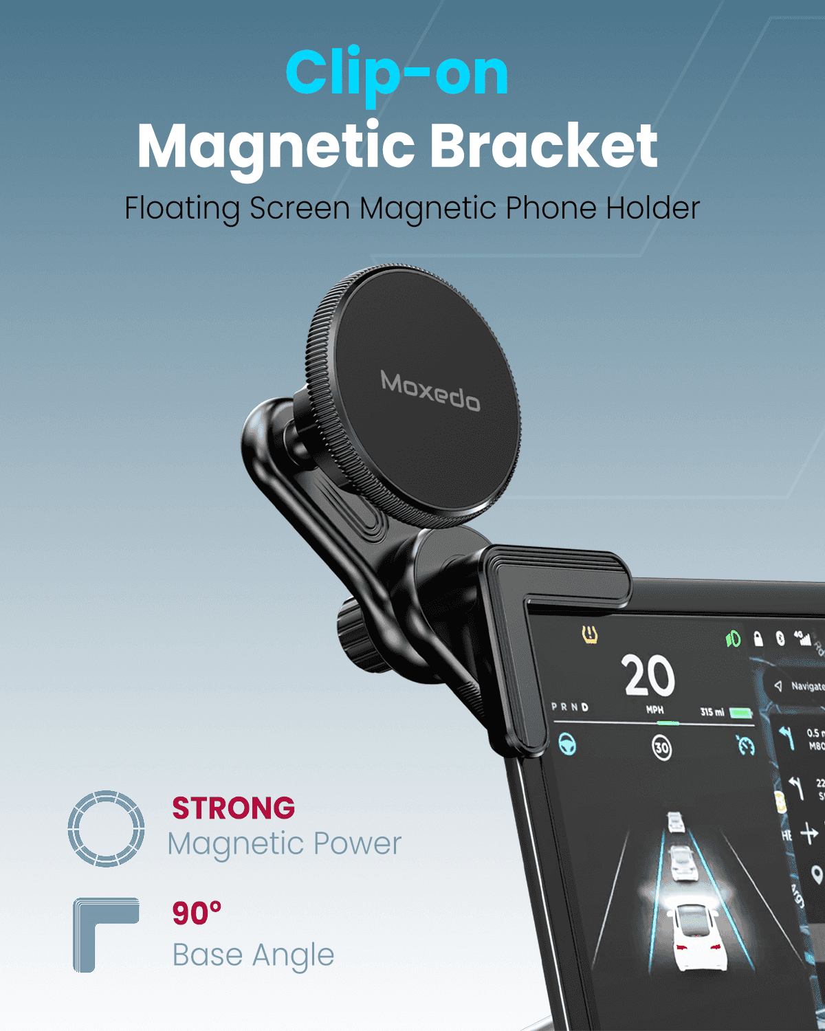 Clip-On Magnetic Bracket