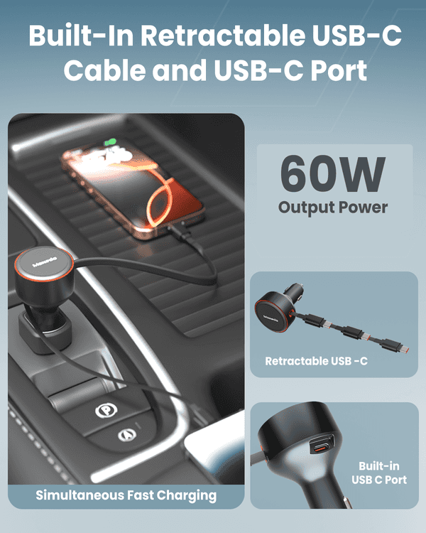 60W Ultra-Fast Car Charger