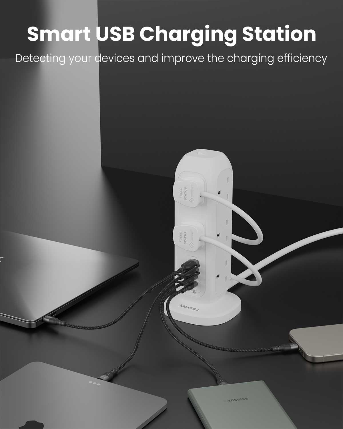 Smart-Hub Tower Power Strip