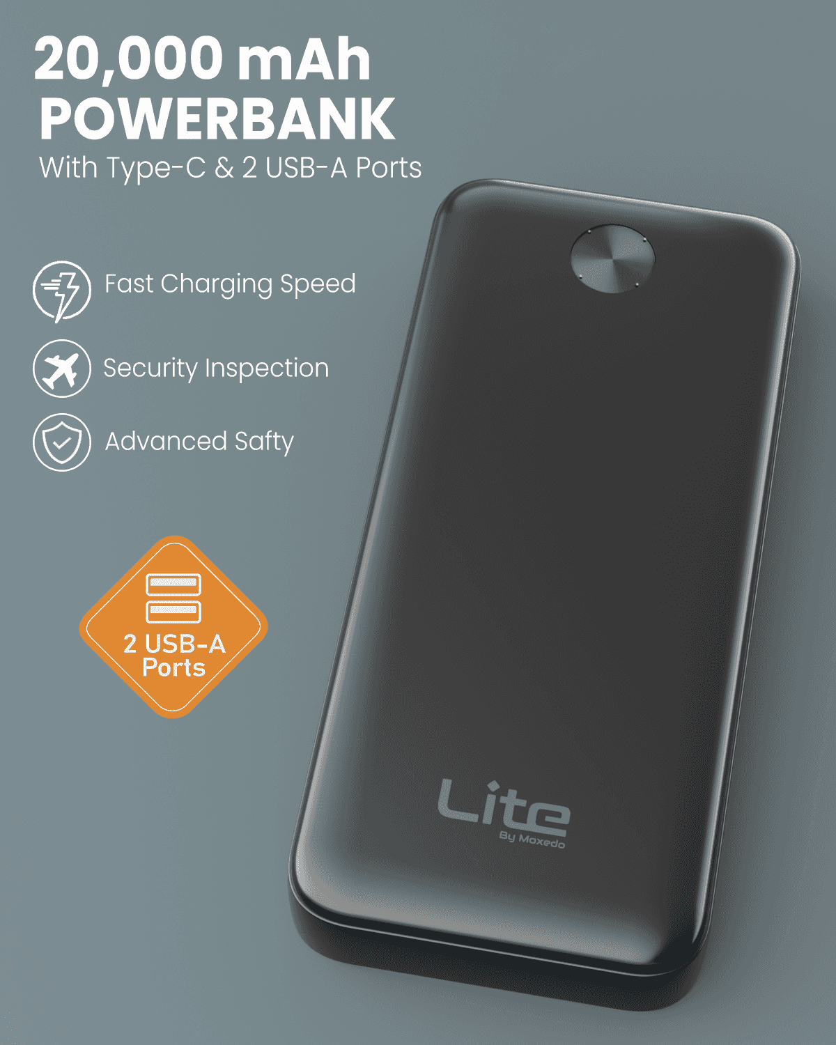 Lite 20,000 mAh Power Bank