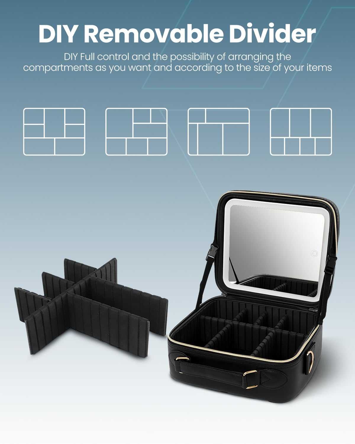 2 in 1 Portable Makeup Bag