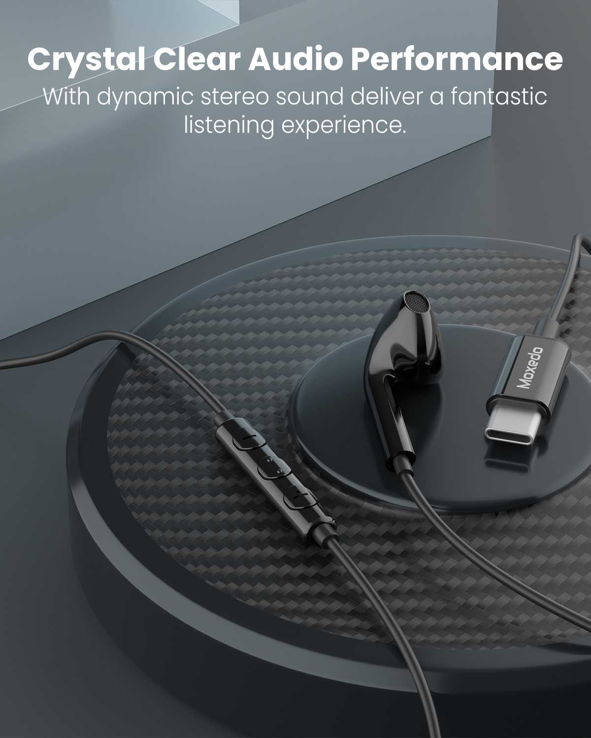 Mono Stereo Earphone USB Type-C