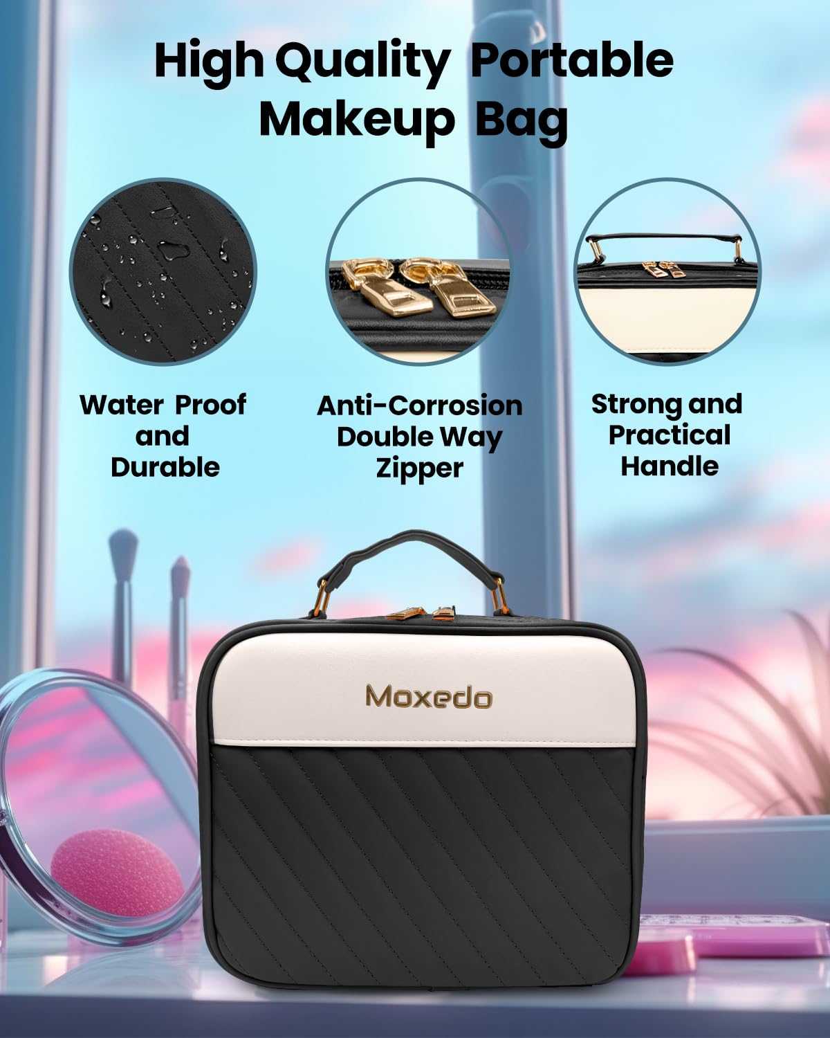 2 in 1 Portable Makeup Bag