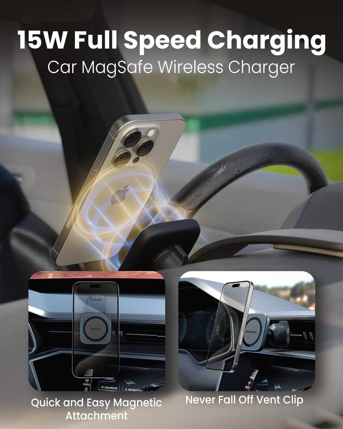Flexi-Grip Magnetic Phone Holder 15W