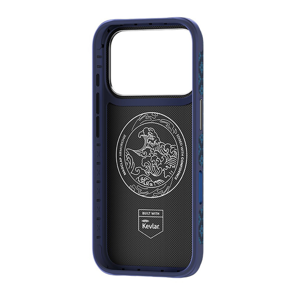BENKS ARMORGRID EDGE X9 PHONE CASE BUILT WITH KEVLAR® IP18 PRO MAX -17 PRO MAX BLUE