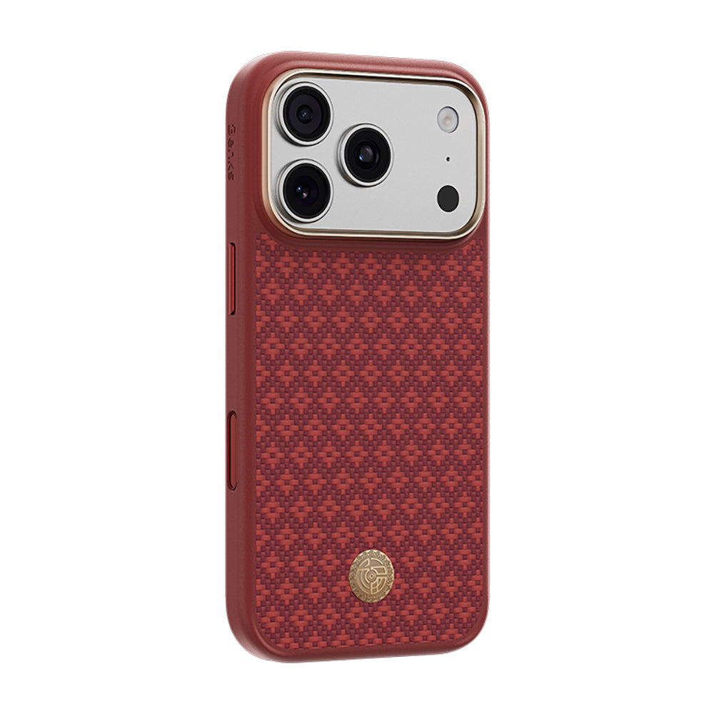 BENKS ARMORGRID AIR C1 PHONE CASE BUILT WITH KEVLAR® IP18 PRO MAX -17 PRO MAX SAWY RED