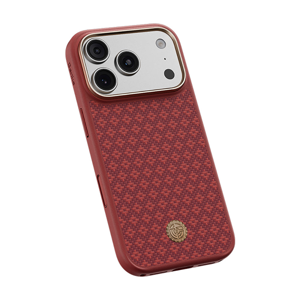 BENKS ARMORGRID AIR C1 PHONE CASE BUILT WITH KEVLAR® IP18 PRO MAX -17 PRO MAX SAWY RED