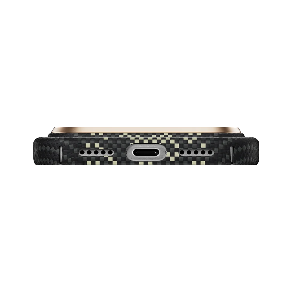 BENKS KNIGHT AIR C1 PHONE CASE BUILT WITH KEVLAR® IP18 PRO MAX - 17 PRO MAX BLACK
