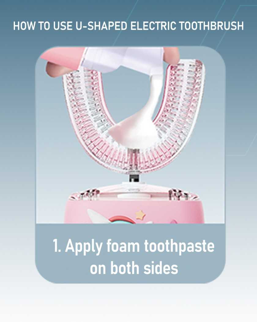 2 in 1 U- Shaped Electric Toothbrush
