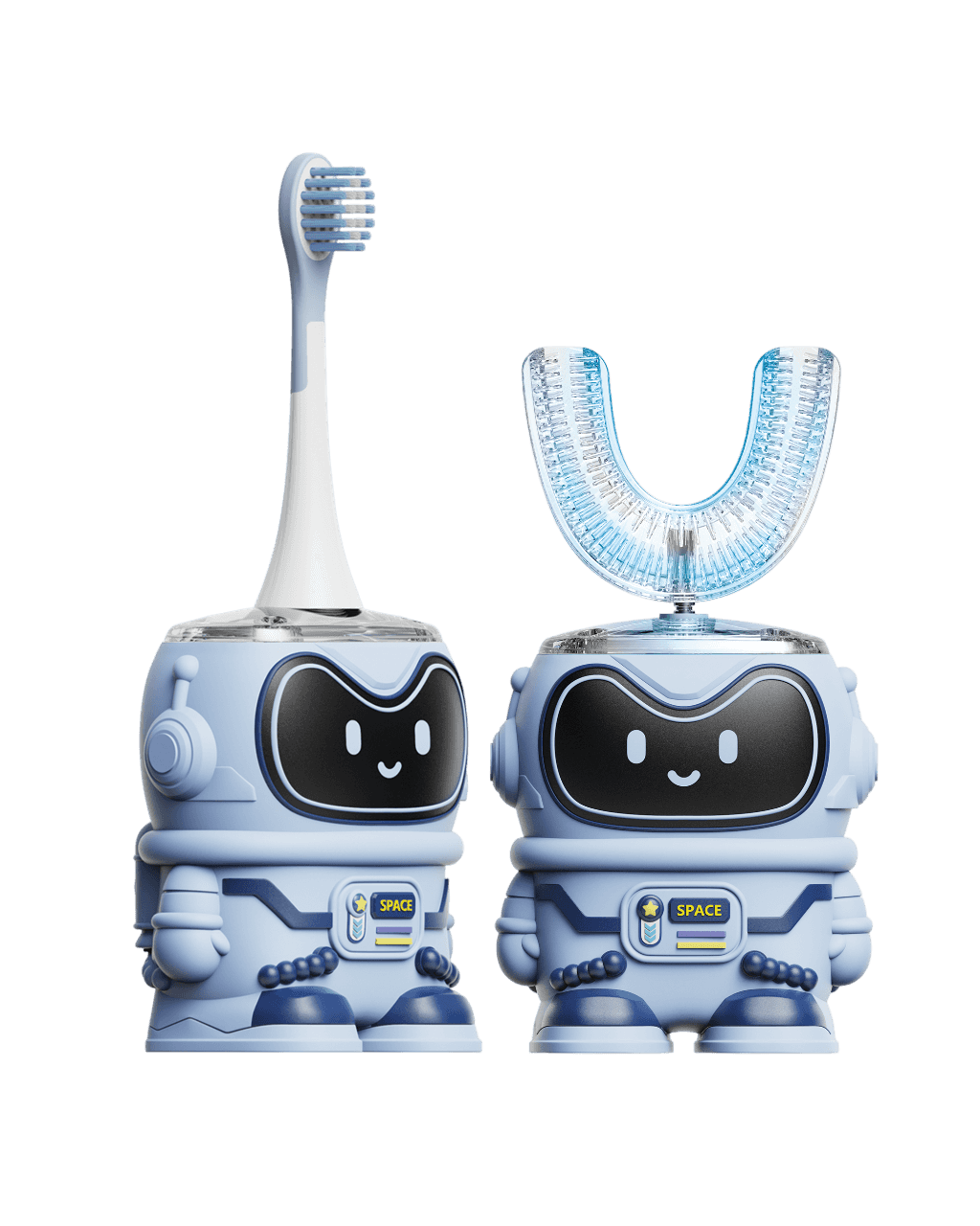 2 in 1 U- Shaped Electric Toothbrush