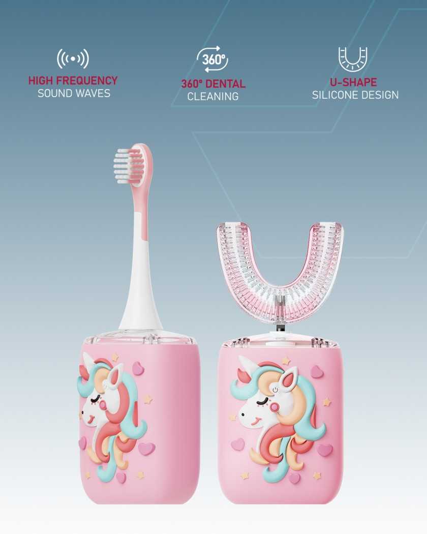 2 in 1 U- Shaped Electric Toothbrush