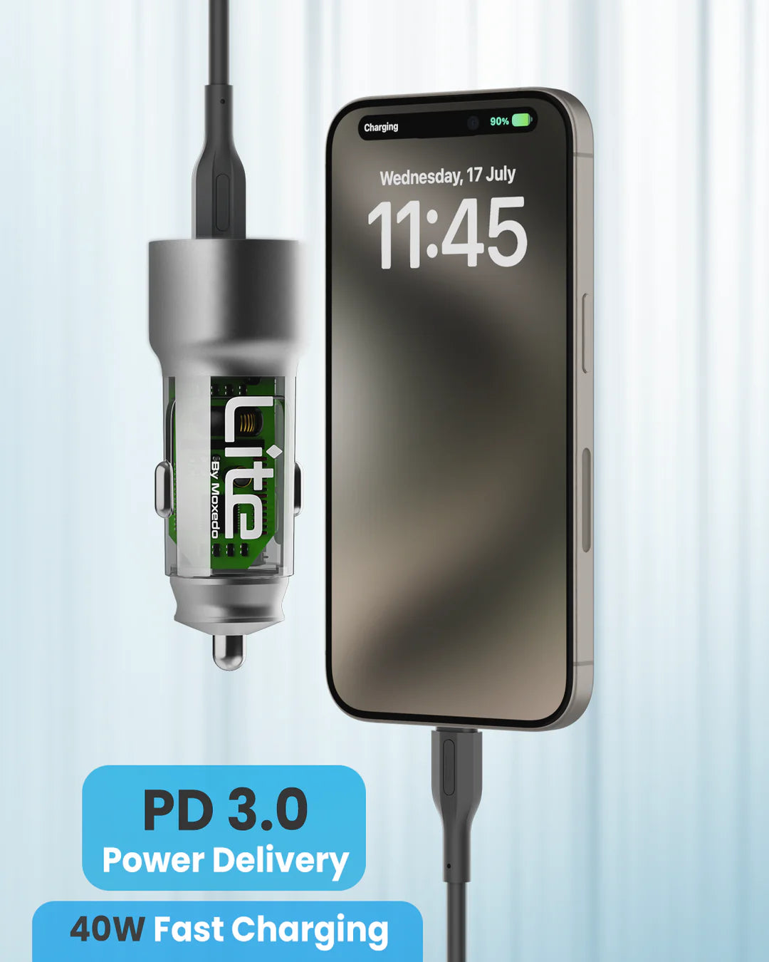 40W Car Charger PD 3.0