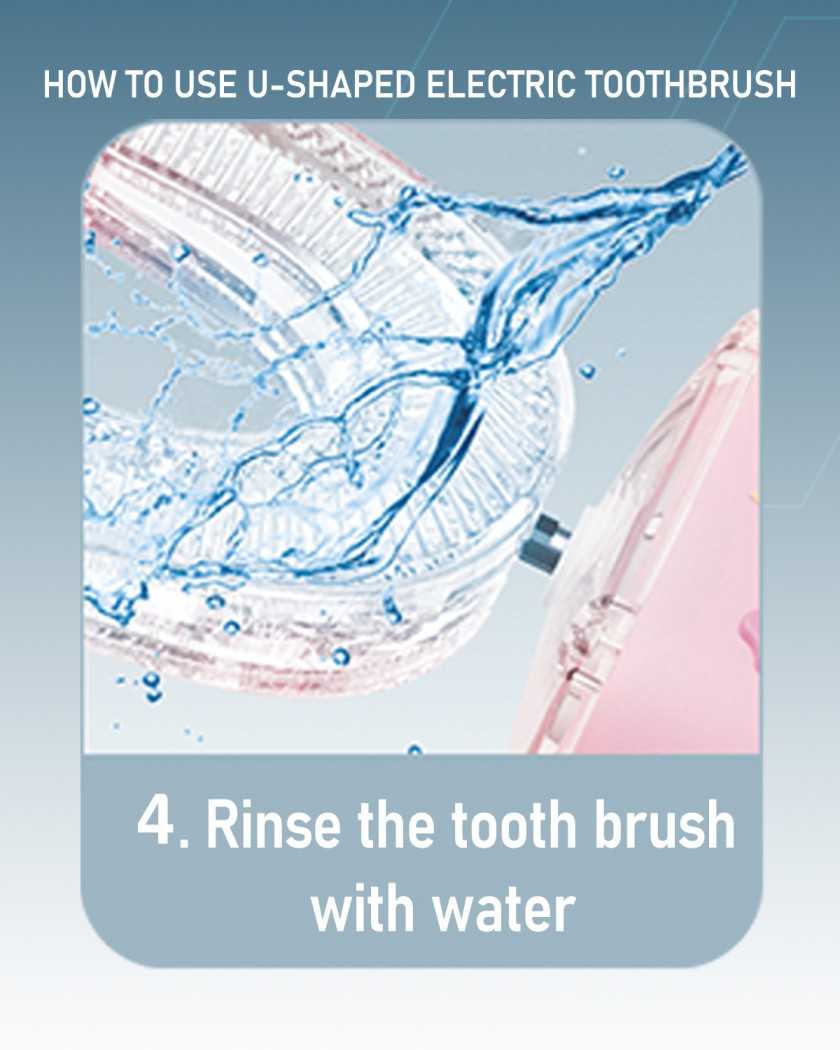 2 in 1 U- Shaped Electric Toothbrush