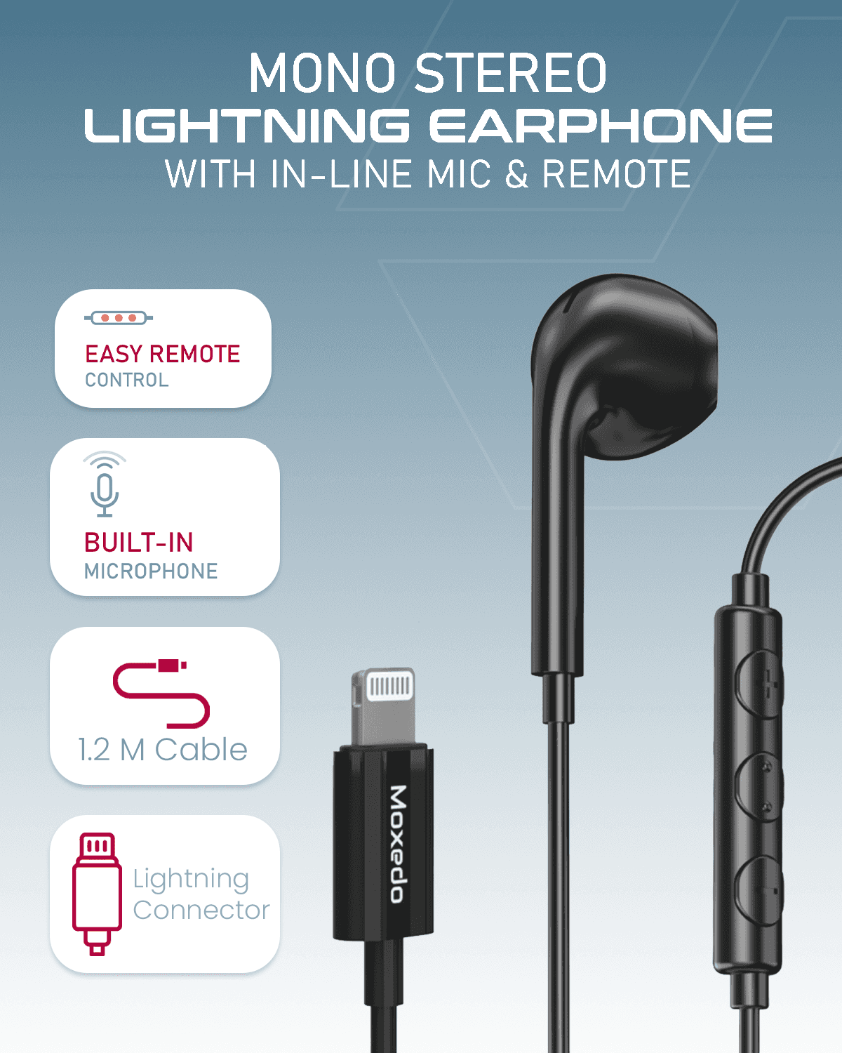 Mono Stereo Earphone Lightning